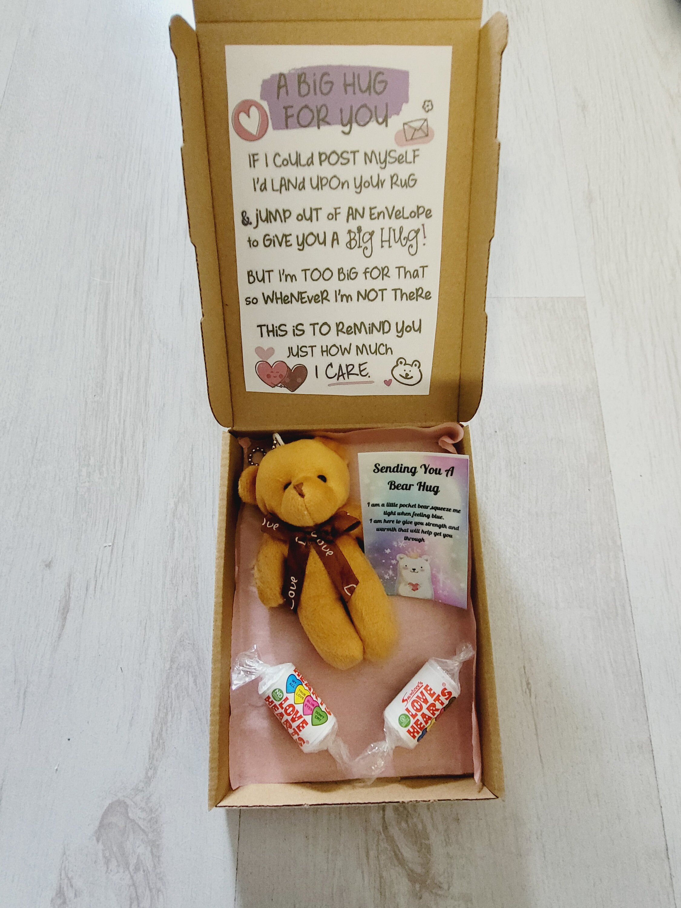 Little Pocket Bear Hug Hug in a Box Gift - Etsy UK