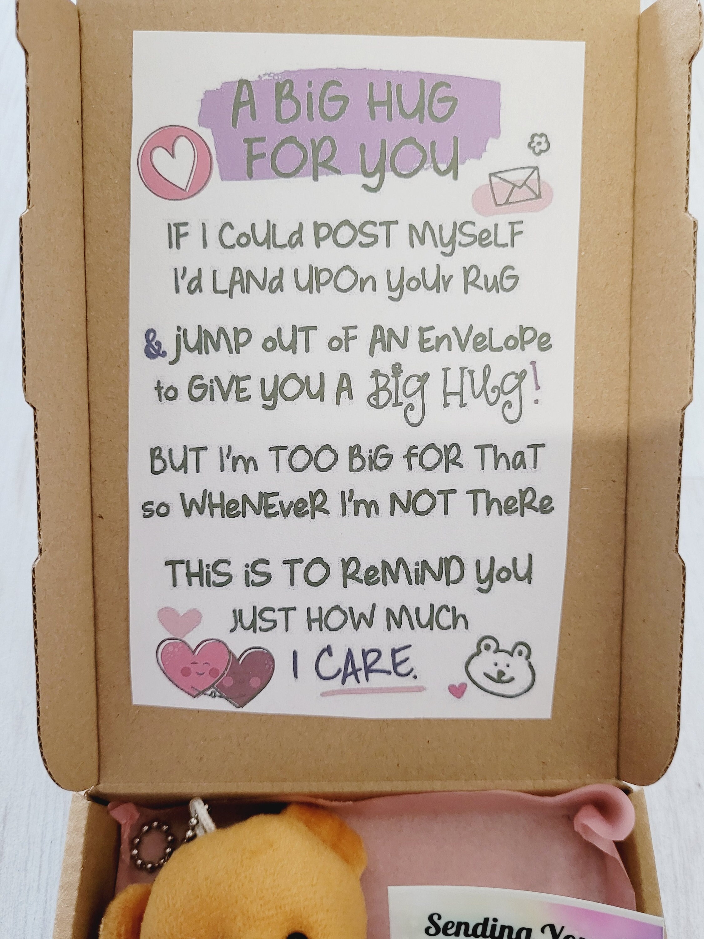 Little Pocket Bear Hug Hug in a Box Gift - Etsy UK