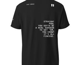 Straight Pool 14.1 Quote Tee - stückgefärbtes schweres T-Shirt