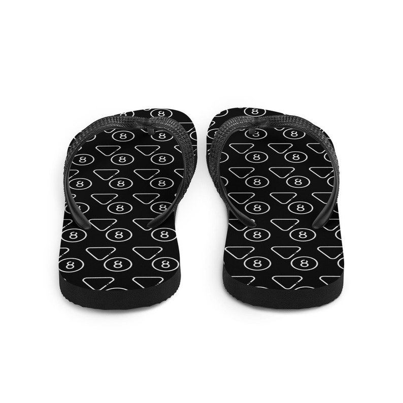 8 ball billiards Flip-Flops