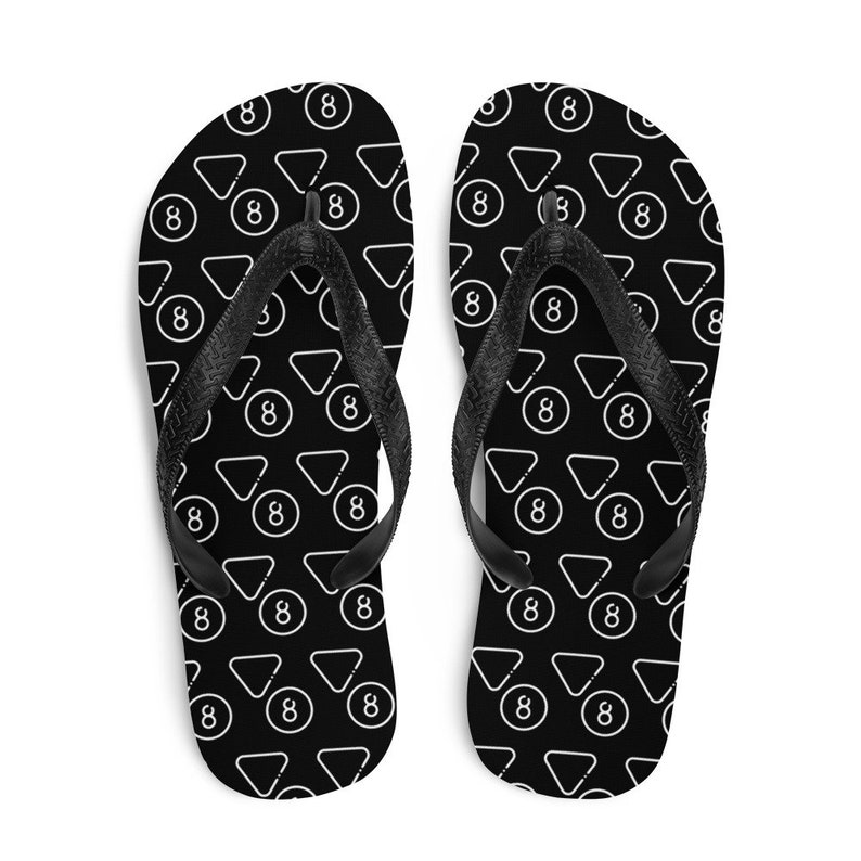 8 ball billiards Flip-Flops