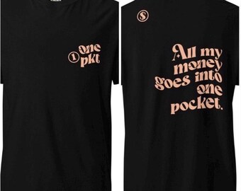 ALL MY GEL GOES IN ONE PKT - Stückgefärbtes schweres T-Shirt