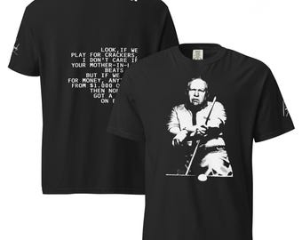 Fats Lustiges Zitat Tee - stückgefärbtes schweres T-Shirt