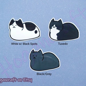 Cat Loaf Vinyl Stickers Tabby, Tuxedo, Tortie, Calico, and More - Etsy