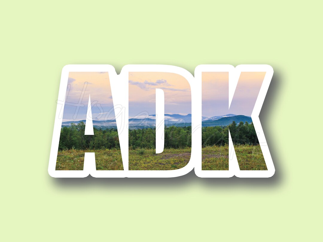 ADK Adirondacks Weatherproof Vinyl Sticker - Etsy