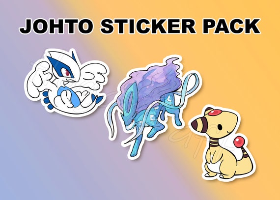 Johto Legends Sticker: Suicune, Entei and Raikou