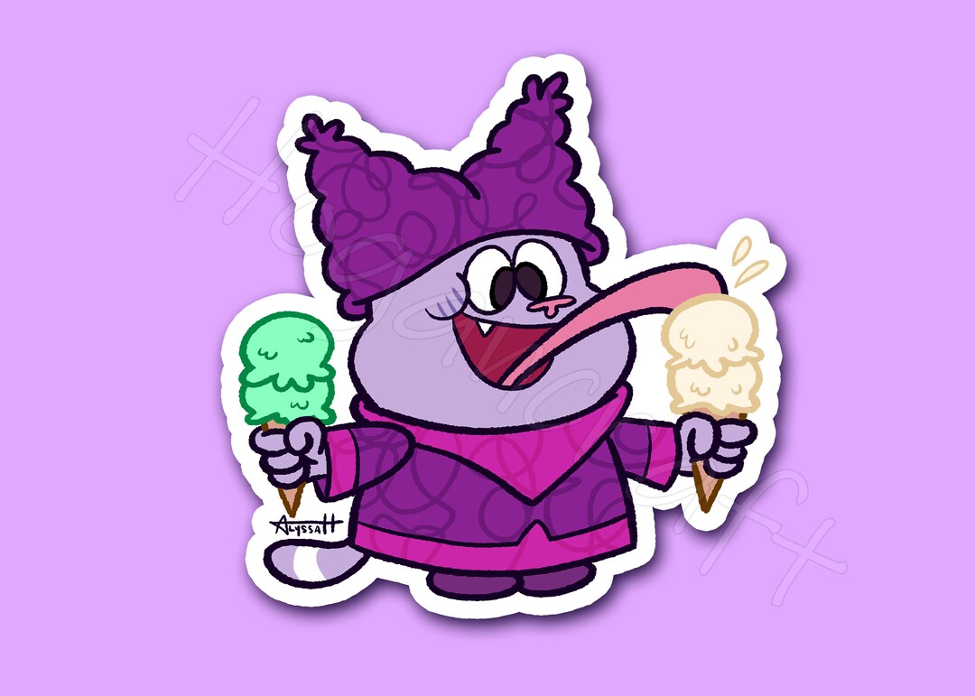 Chowder Thrice Cream Vinyl Sticker Etsy