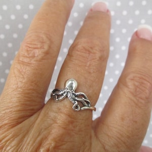 OCTOPUS Ring&gt;Sterling Silver Octopus ring,Octopi,925 Octopus ring,Tentacles,Octopus Arms,Silver Octopus ring,Sterling Silver Ring,Squid