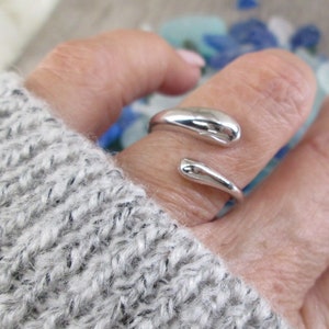 Sterling Silver SWIRL Ring,925 Sterling ring,Mother and Child ring,Raindrops,Teardrops,Women's ring,925,Sterling silver ring,Non Tarnish
