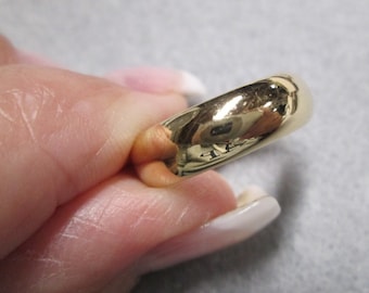Solid 14kt.Gold Wedding Band>Heavier Weight ring>14kt Gold Ring>Size 7>Wedding ring,Anniversary,14kt.,gold ring,Thumb ring,Bride,Birthday