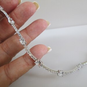 925 Sterling&quot;Diamond&quot; Tennis Bracelet&gt;Sparkly Simulated Diamond Bracelet,925 Bracelet,Tennis Bracelet,Sterling tennis Bracelet,Non Tarnish