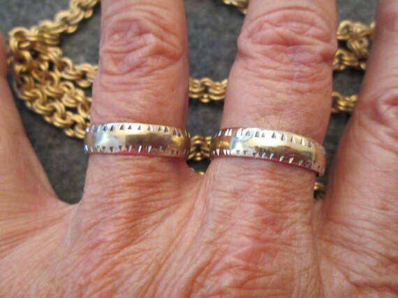 Solid 14kt. yellow Gold Wedding Band with Diamond Cut Design>14kt.Gold Wedding Ring,Gold Band,14kt Gold ring,2 sizes to Choose From>Unisex