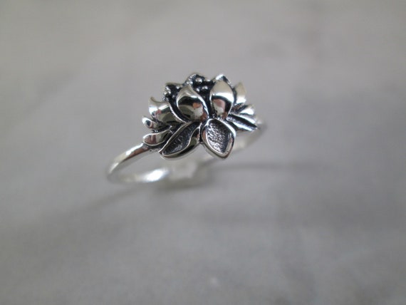 Sterling LOTUS Blossom Ring>Lotus Blossom ring,925 ring,Lotus Flower ring,Lotus ring,925 sterling jewelry,Spiritual,Mandala Ring,Lotus View 5