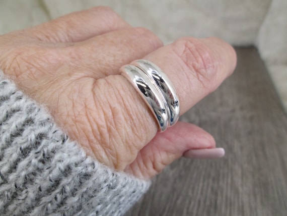 Sterling Silver Thin Dome Ring,Sterling Dome Ring… - image 7