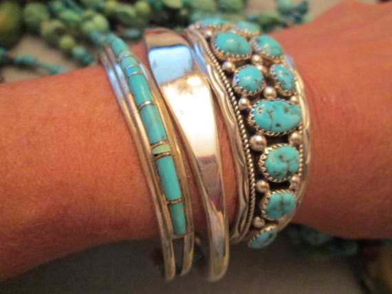 Solid STERLING Silver Engravable Cuff Bracelet>92… - image 8