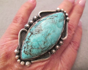 Douglas Etsitty Navajo Feather Ring Two-tone 925 Sterling