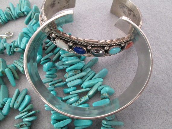 Sterling Silver ELEPHANT Cuff Bracelet from Bali>… - image 7