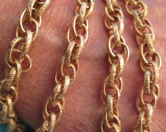 HEAVY Gold Chain, 24" gold chain>Unisex Gold Chain,12kt. gold filled Heavy Gold Chain,24 inch gold chain,men's gold chain,women's gold chain