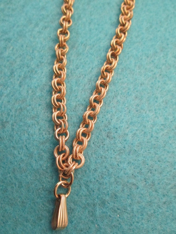 HEAVY GOLD Link 24" chain>12ktgf.Heavy Gold Chain… - image 4
