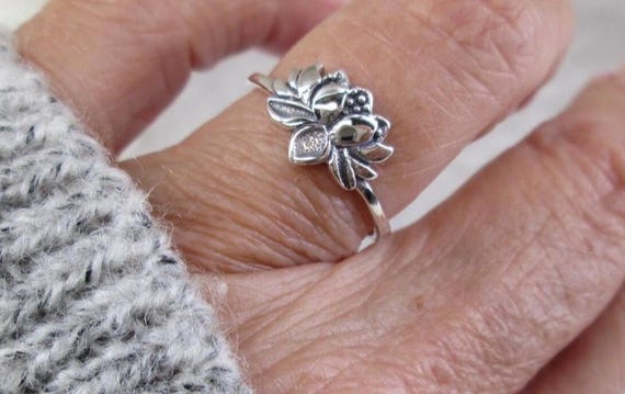 Sterling LOTUS Blossom Ring>Lotus Blossom ring,925 ring,Lotus Flower ring,Lotus ring,925 sterling jewelry,Spiritual,Mandala Ring,Lotus