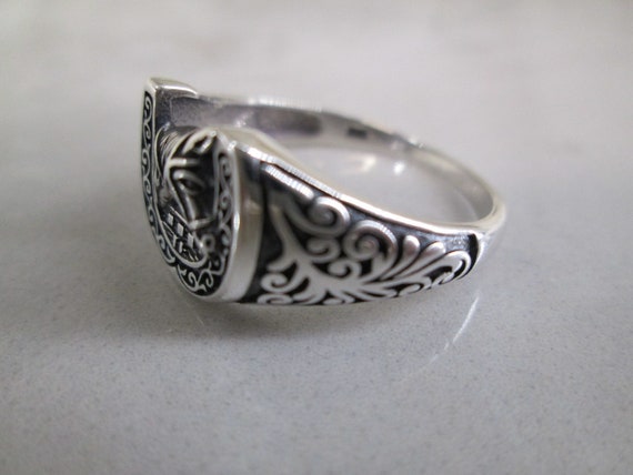 Sterling Silver Horse/Horseshoe Ring>925 Sterling… - image 6