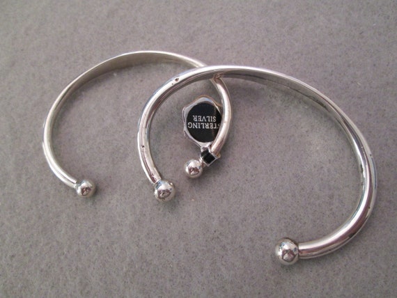 Solid STERLING Silver Engravable Cuff Bracelet>92… - image 7