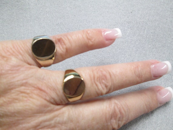 Gold Signet Rings>10ktgf.Gold Signet Ring,Gold Filled Monogram Ring>Gold Initial Ring>Unisex,Engravable,men signet ring,women signet ring
