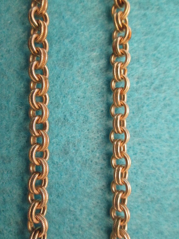 HEAVY GOLD Link 24" chain>12ktgf.Heavy Gold Chain… - image 3