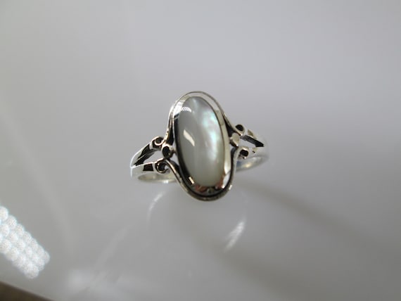 Mother of Pearl Ring>Genuine Mother of Pearl Ster… - image 5