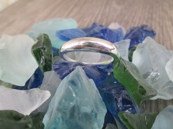 Sterling Silver Thin Dome Ring,Sterling Dome Ring… - image 3