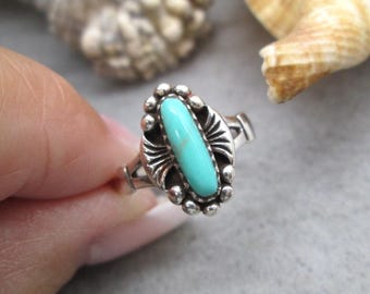 Sterling Turquoise Ring>925 Turquoise Ring,Dainty Turquoise Ring,Southwestern Ring,925 Sterling ring,Custom Tribal ring,Best Seller