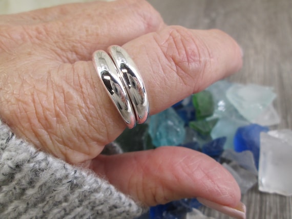 Sterling Silver Thin Dome Ring,Sterling Dome Ring… - image 2