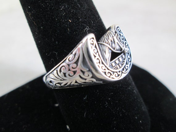 Sterling Silver Horse/Horseshoe Ring>925 Sterling… - image 5