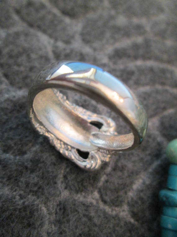 Sterling Silver SPOON RING>Authentic Original 197… - image 6