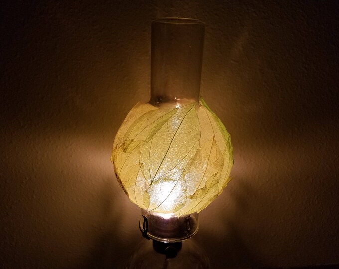 Skeleton Leaf Kerosene Lamp Globe Etsy