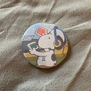 Music Snoopy Button