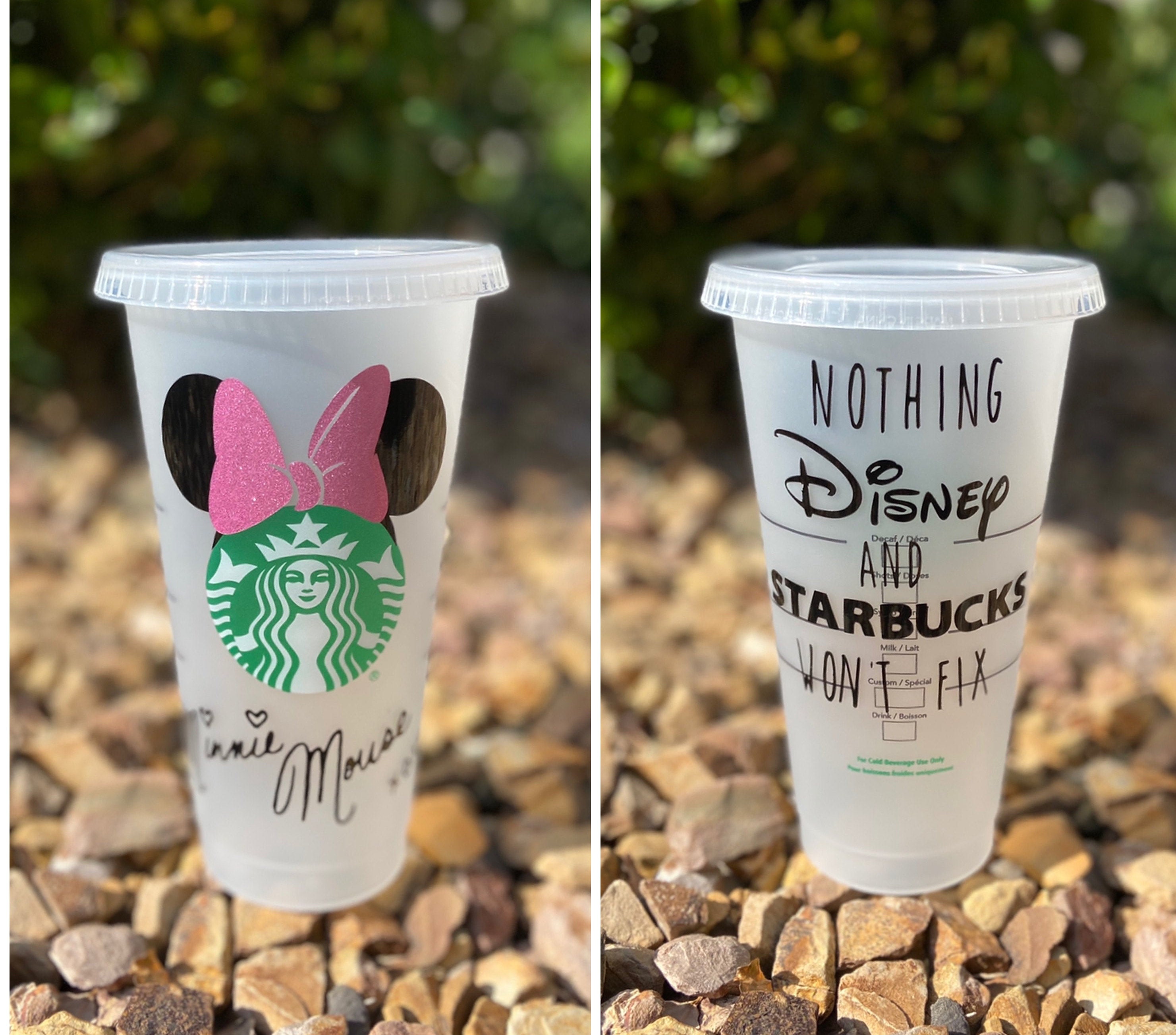 Disney Starbucks Cup / Starbucks Reusable Cup / Disney Cup / Etsy