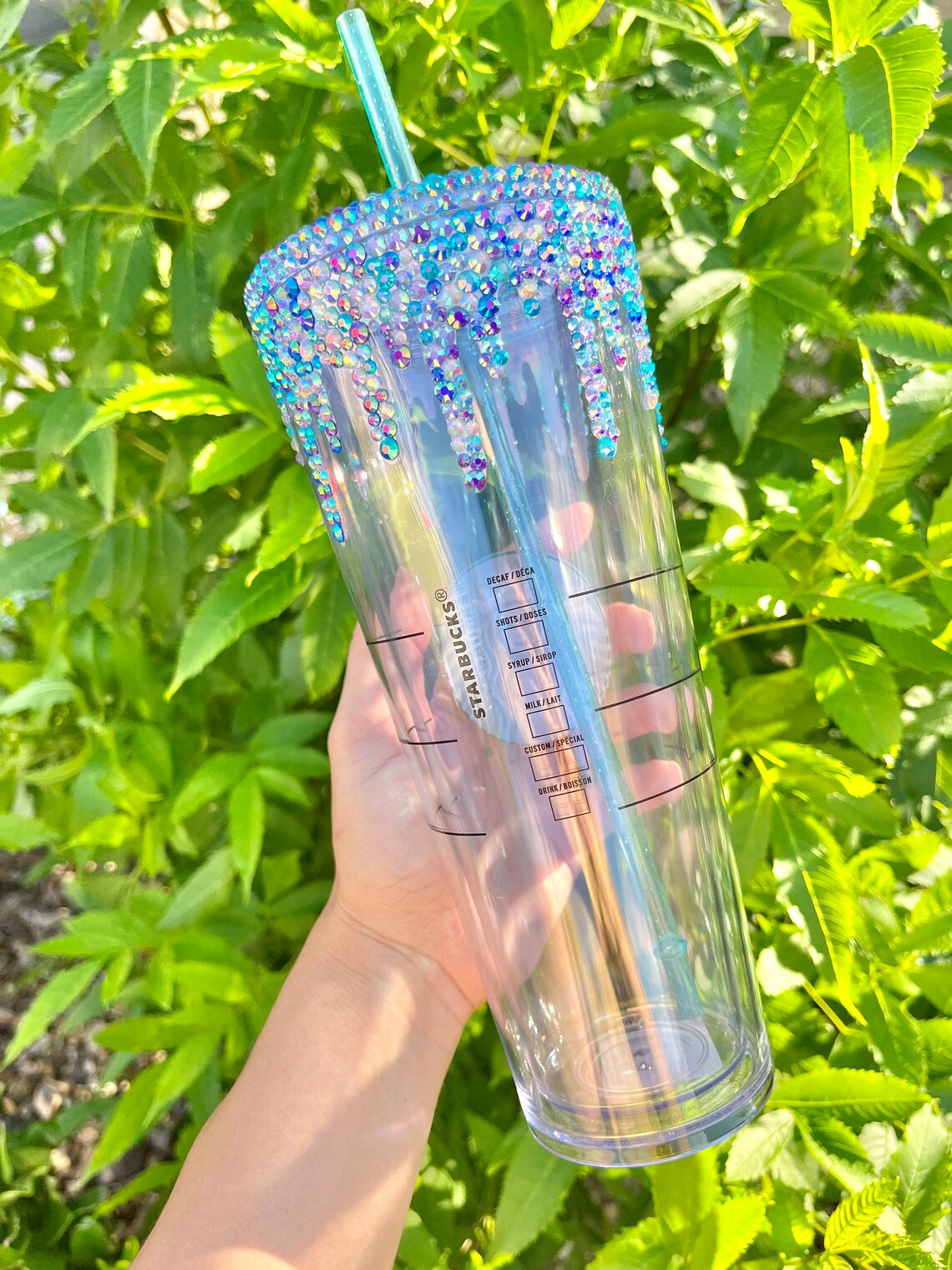 Rhinestone Drip Tumbler / Bling Tumbler / Rhinestone Tumbler Etsy