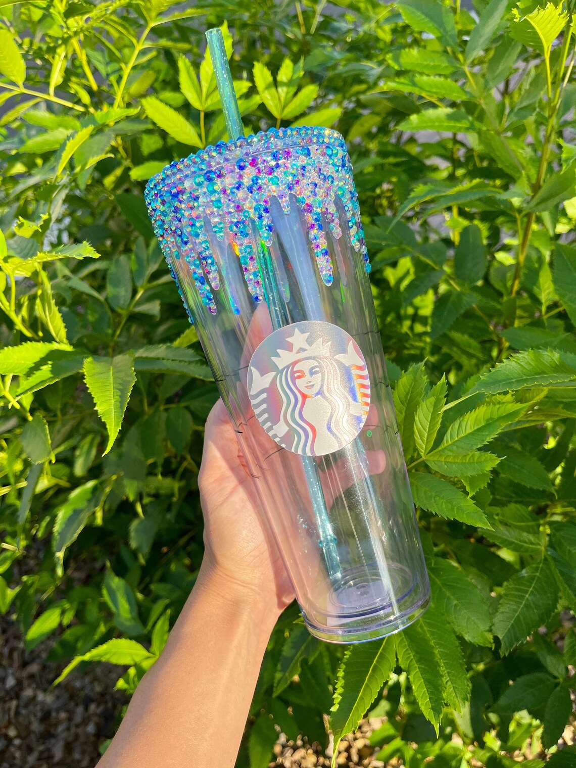 Rhinestone Drip Tumbler / Bling Tumbler / Rhinestone Tumbler Etsy