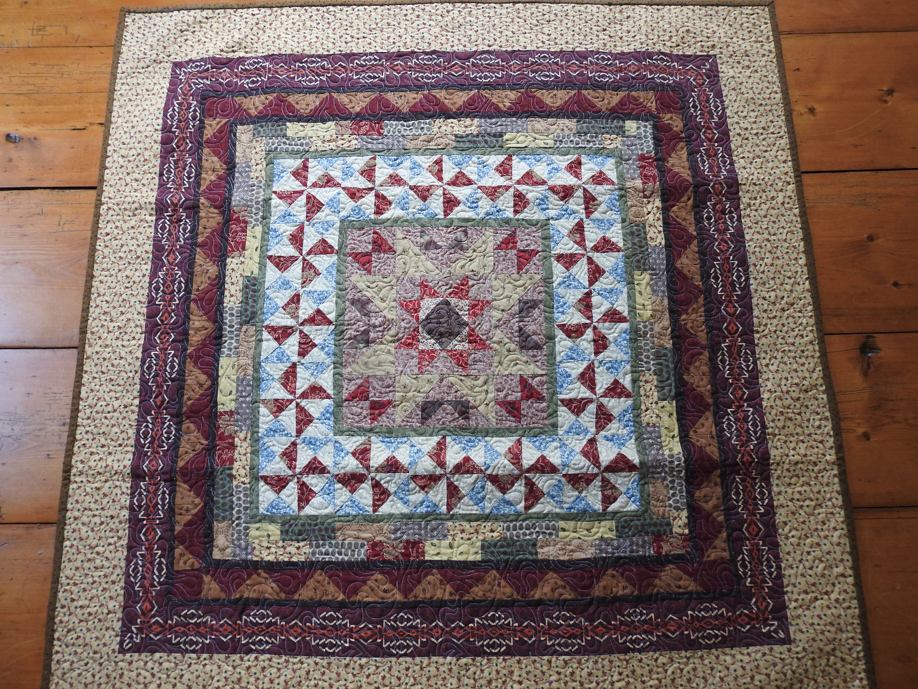 Handmade quilt wall hanging lap quilt table topper Etsy