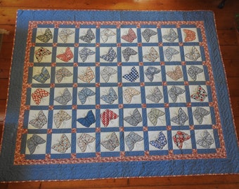 1930 Appliqued Butterflies Quilt