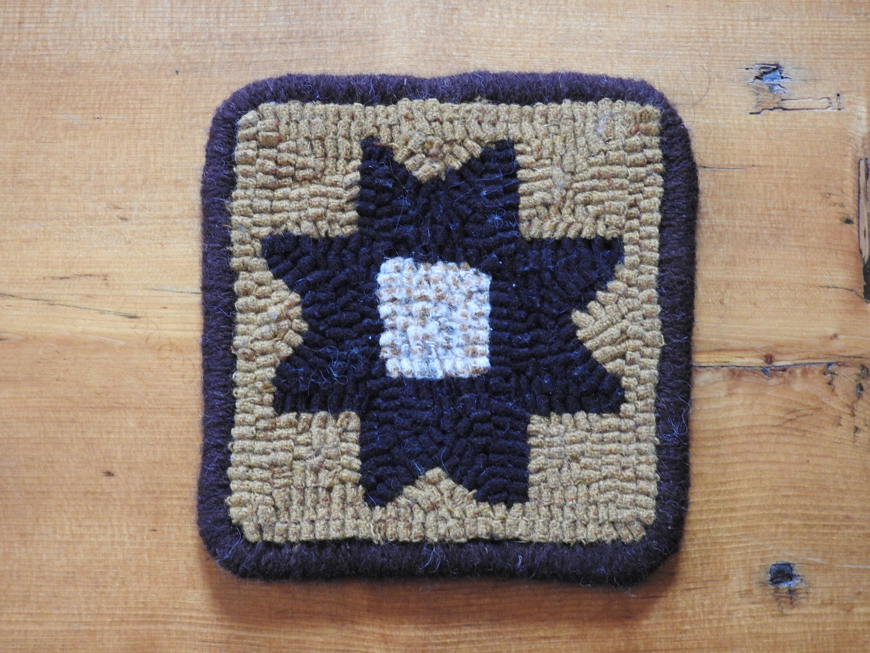 Hooked Mug Rug or Coaster