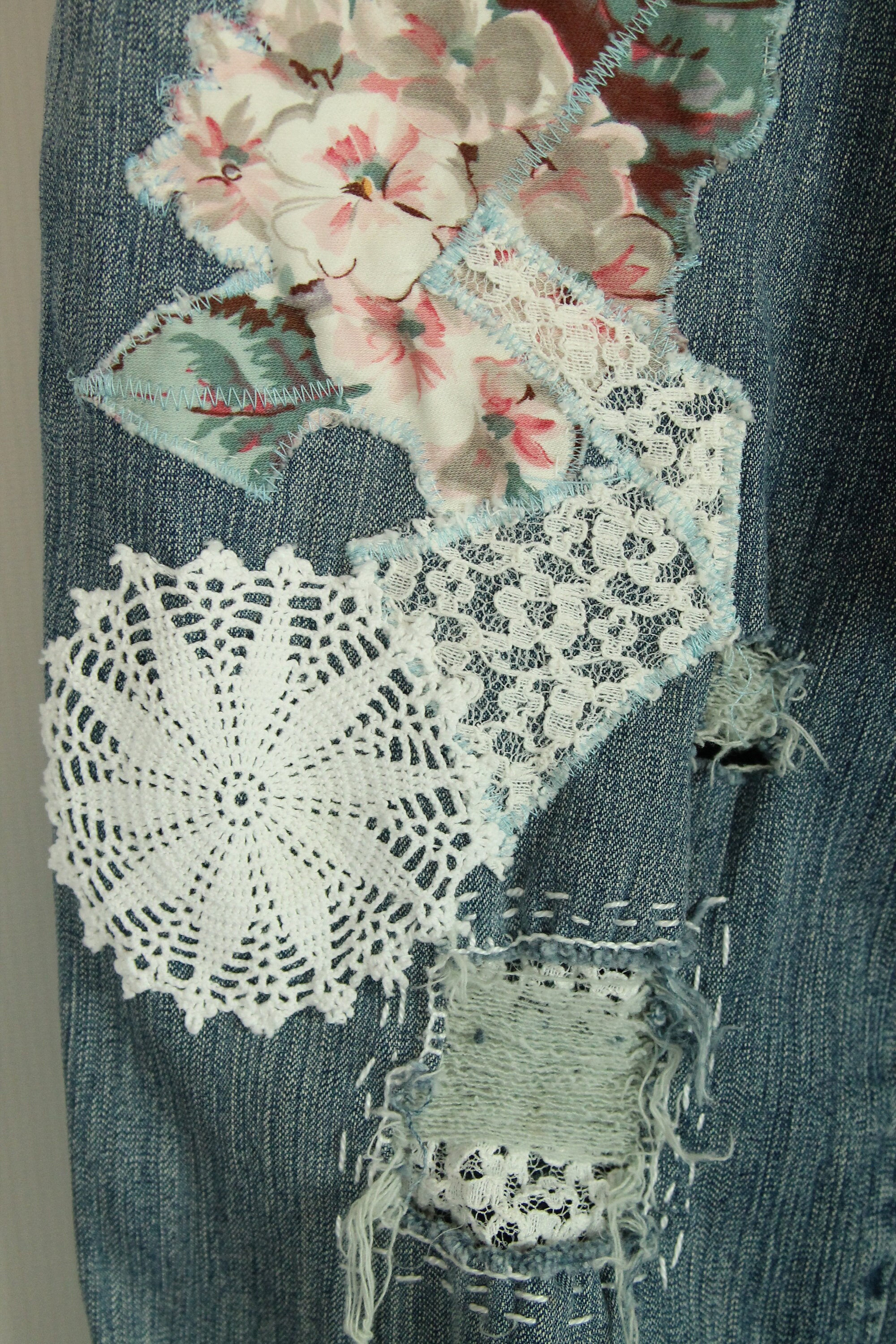 Upcycled Hippy Boho Art to Wear Vintage Lace & Linens Hand - Etsy