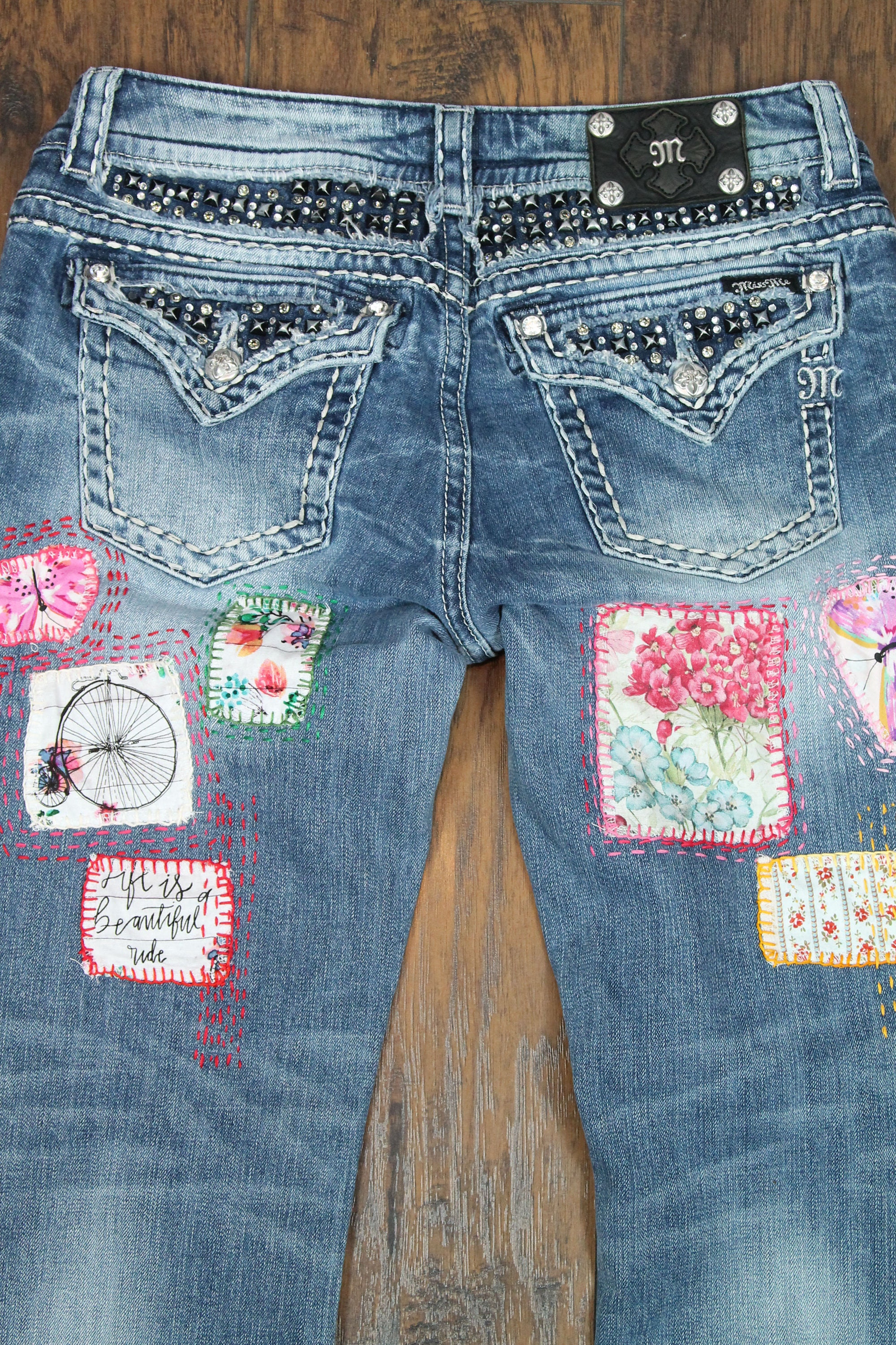 Boho Pants - Washed Denim main image 1
