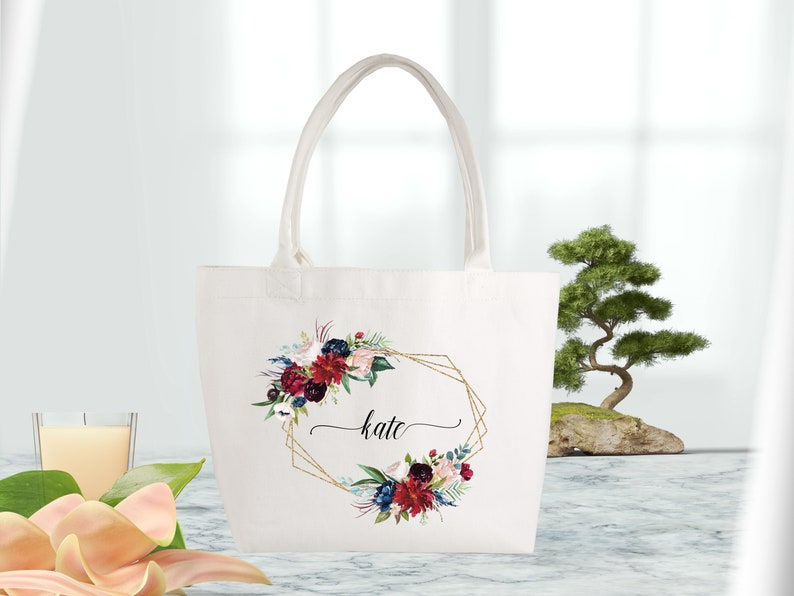 Small Bridesmaid Tote Bags-Wedding Welcome Bag-Bridal Party Bag-Personalized Bridesmaid Bags-Bridal Party gift-Bridesmaid Gifts-Wedding Tote