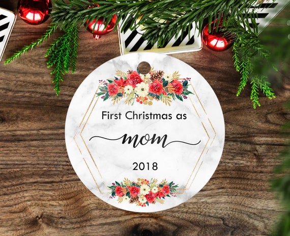 first christmas as a mom ornament