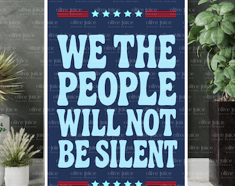 We the People Protest Sign: Anti-Hate, Fight Fascism 20x30