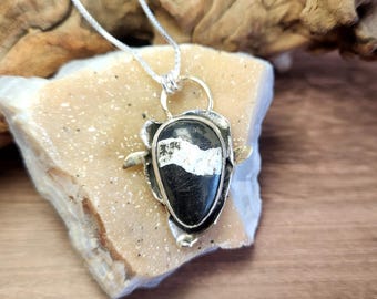 White Buffalo Pendant Necklace – Handmade Sterling Silver & Gold Artisan Jewelry, Boho Statement Gift
