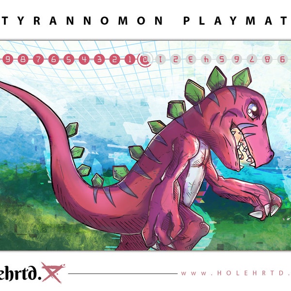 Digimon TCG Tyrannomon Playmat