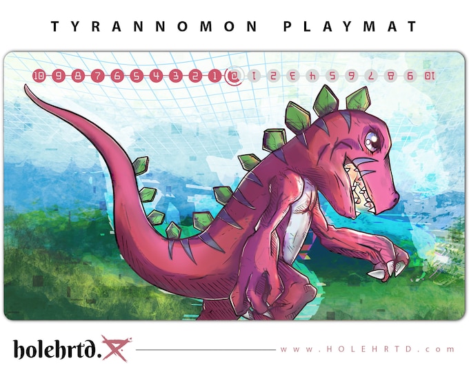 Digimon TCG Tyrannomon Playmat